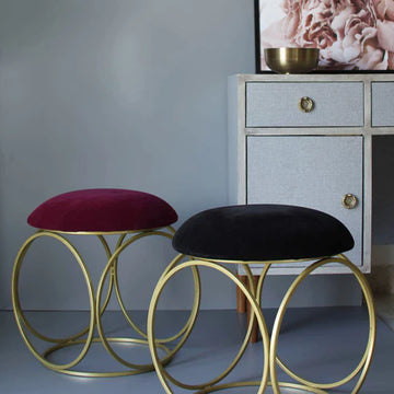 living room gold frame Metallic seating stool sofa chair