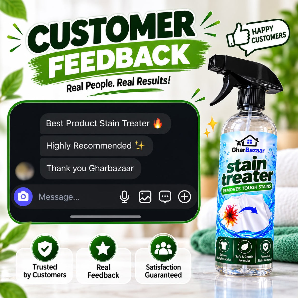 GharBazaar Stain Treater ā Tough Stains Ka Easy Solution! āØ