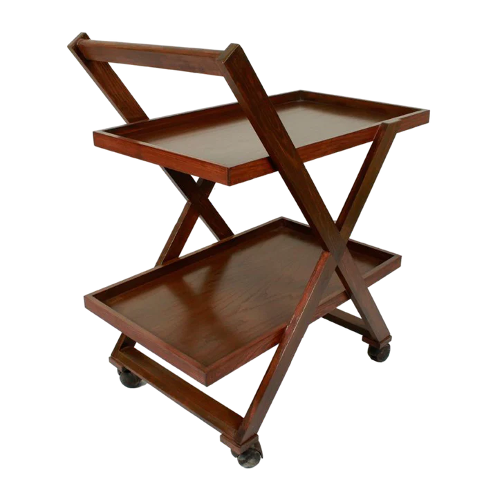 Premium Wooden Tea Trolley