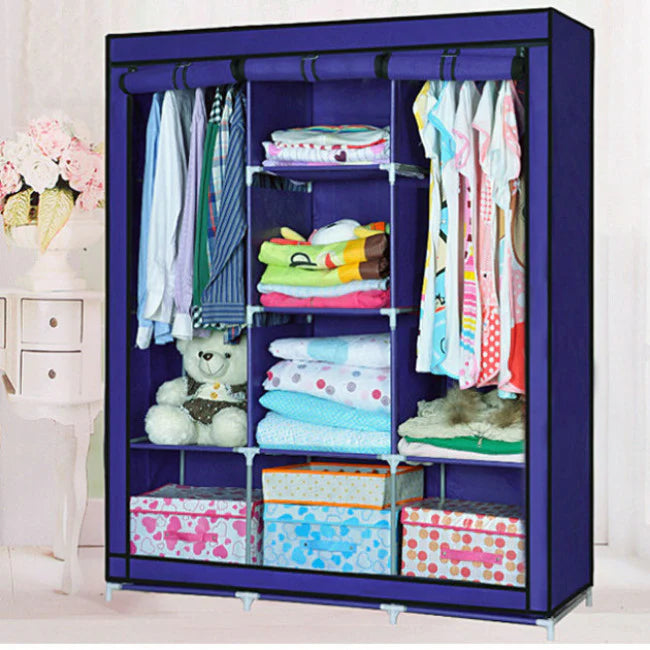 Folding Wardrobe King Size Wardrobe Almari 3 DOOR