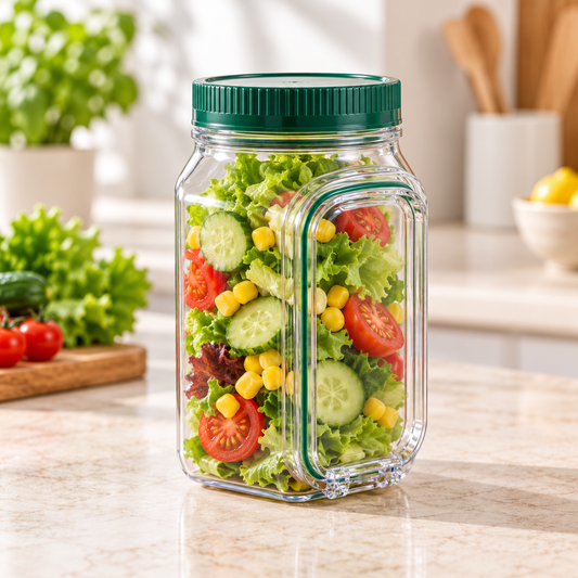 Leakproof Salad Container Plastic Salad Pod Portable Breakfast