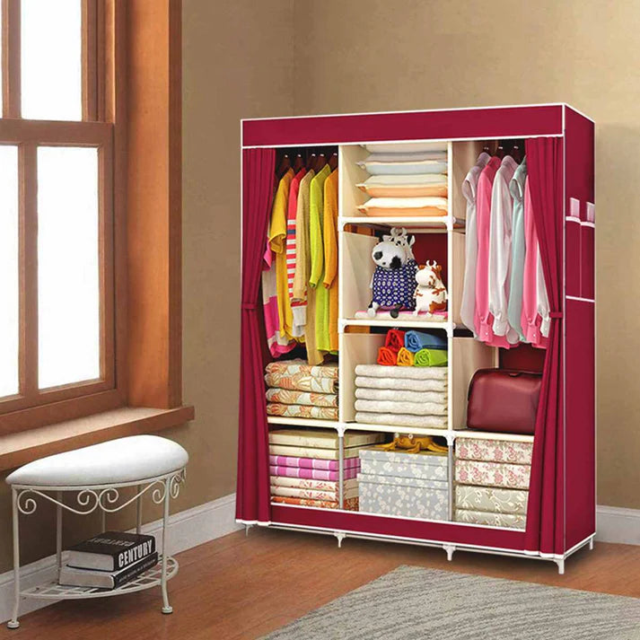 Folding Wardrobe King Size Wardrobe Almari 3 DOOR