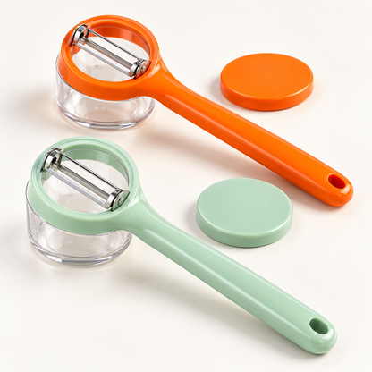 Peeler With Storage Box Fruit And Vegetable Peeler Double-sided