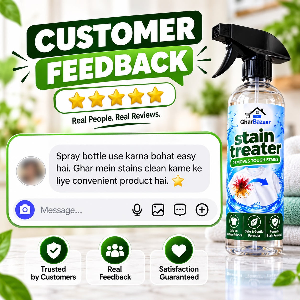 GharBazaar Stain Treater – Tough Stains Ka Easy Solution! ✨