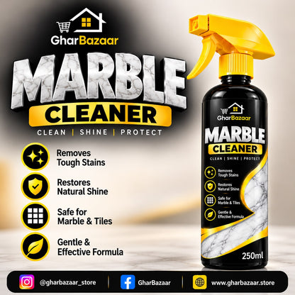 GharBazaar Marble Cleaner Spray – Clean, Shine & Protect (250ml)