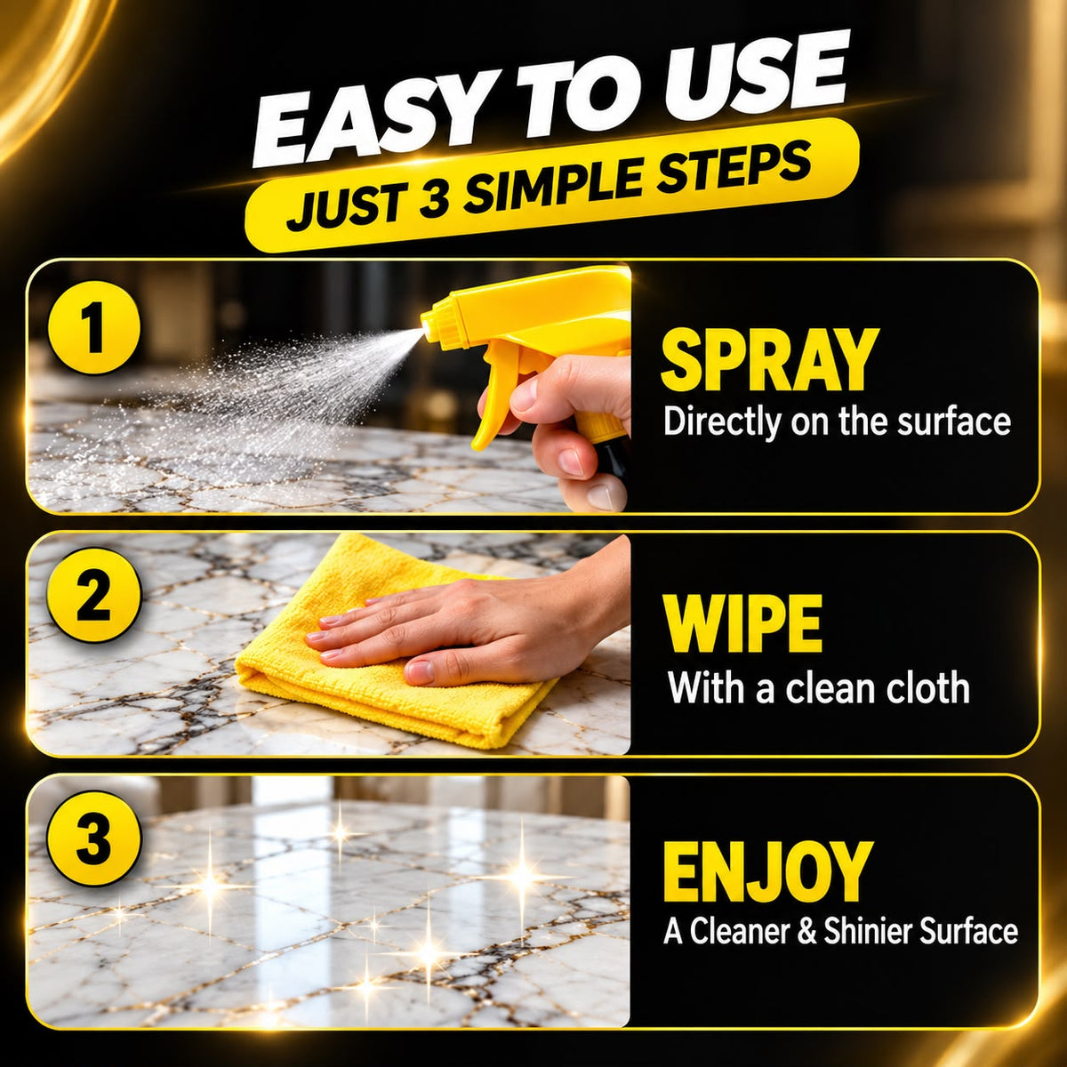 GharBazaar Marble Cleaner Spray – Clean, Shine & Protect (250ml)