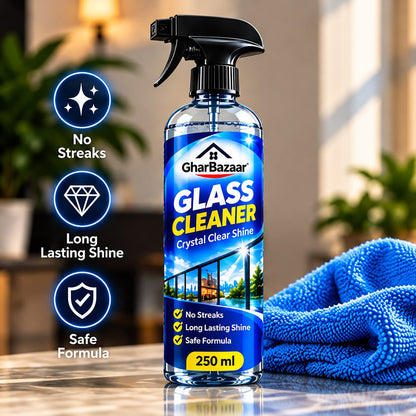 GharBazaar Glass Cleaner Spray – Streak-Free Shine (250ml)
