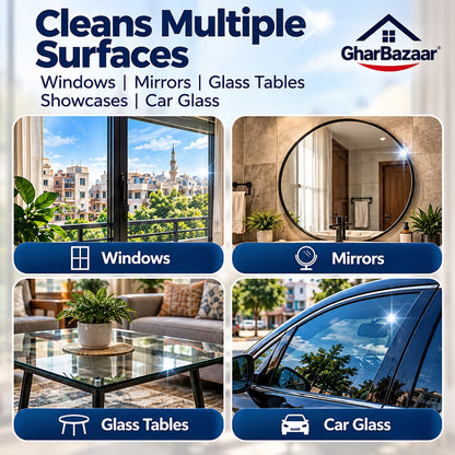 GharBazaar Glass Cleaner Spray – Streak-Free Shine (250ml)