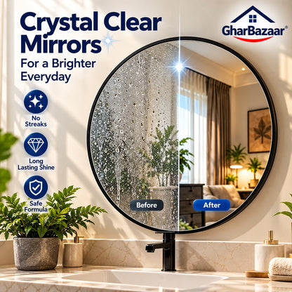 GharBazaar Glass Cleaner Spray – Streak-Free Shine (250ml)