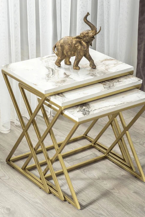 Luxury Space Saving Nesting Table for Living Room