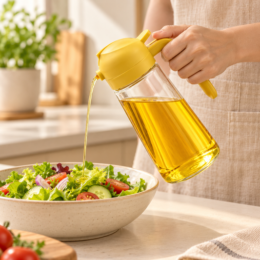 1-4Pc 2-in-1 Sprayer Pourer Oil Empty Bottle Plastic Oil Container